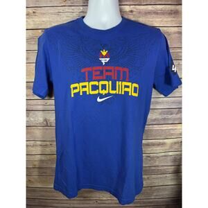 Nike Manny Pacquiao “Team Pacquiao” Philippines T‑Shirt – Blue – Size Medium